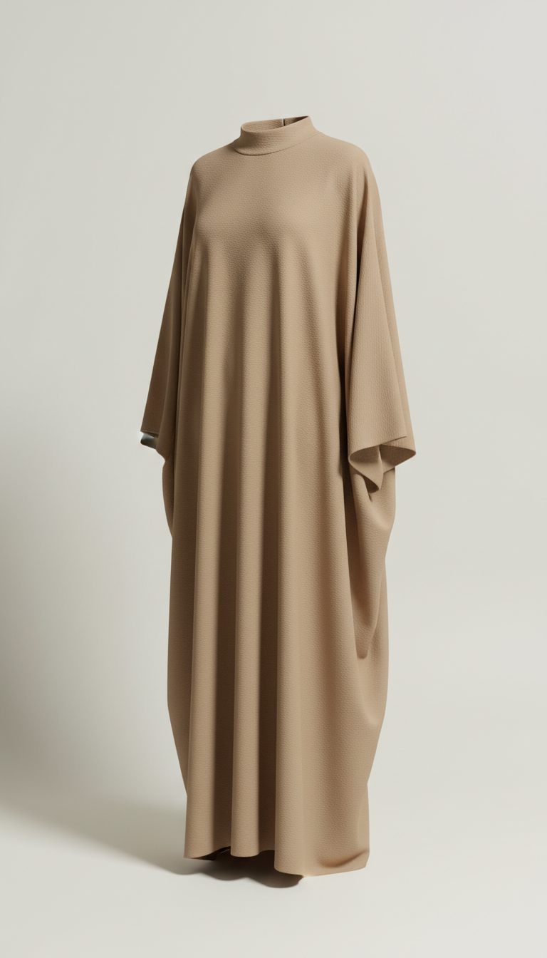 Sandstone Textured Crepe Abaya